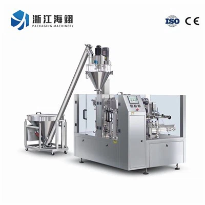 Pilnībā automātiska Doypack pulvera iepakošanas mašīna